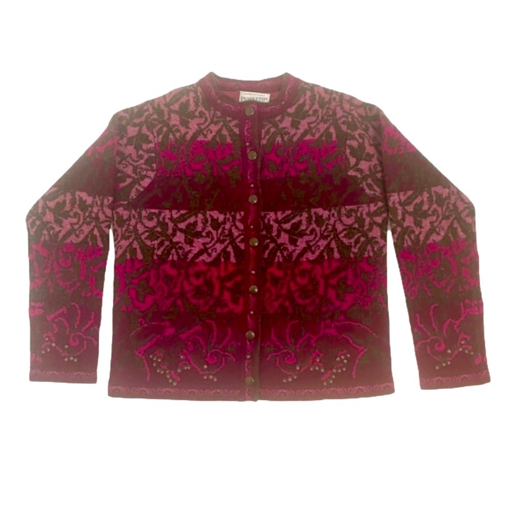 Pendleton - Vtg 100% Lambswool Classic Button Fro… - image 1